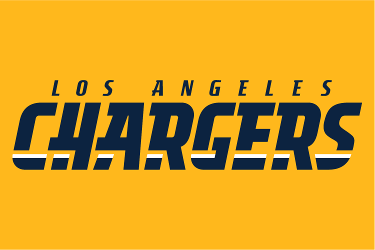 Los Angeles Chargers 2017-Pres Wordmark Logo 02 iron on paper